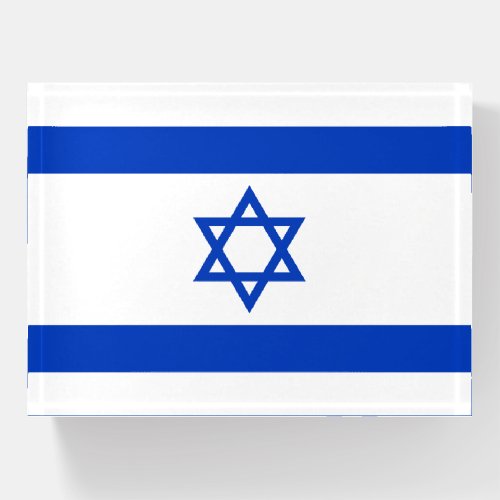Israel Flag Paperweight