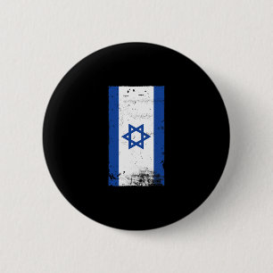 Israel Flag Patriotic Zionism Jewish Pride Button