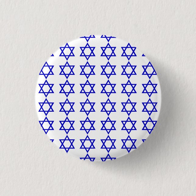 Israel flag pattern button (Front)