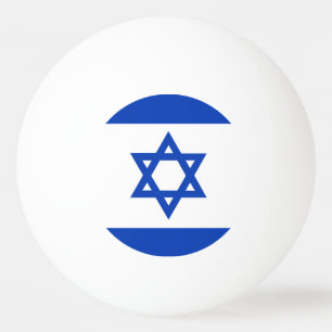 Israel flag ping pong ball