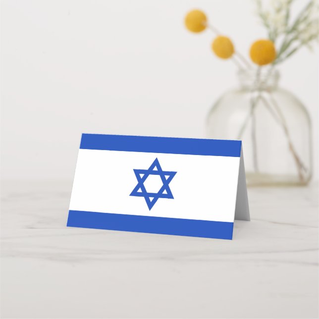 Israel flag place card (Front)