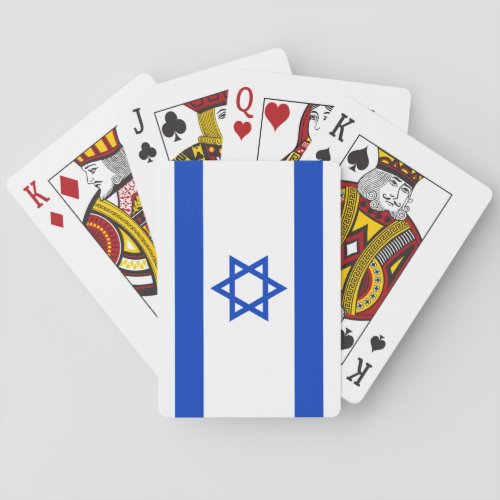 Israel Flag Poker Cards