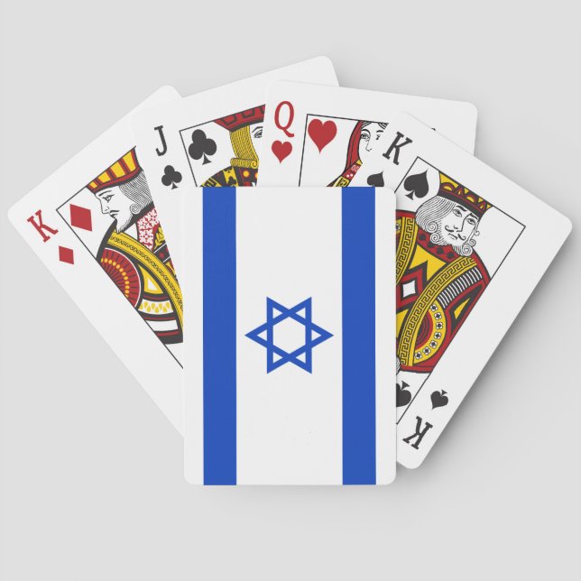Israel Flag Poker Cards (Back)