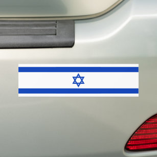 Israel flag Rectangular  Bumper Sticker