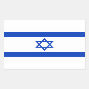Israel Flag Rectangular Sticker