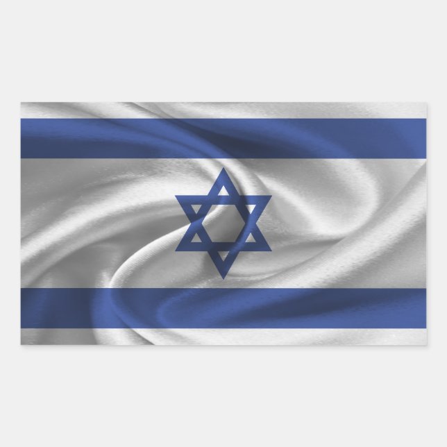 Israel Flag Rectangular Sticker (Front)
