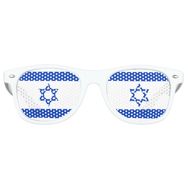 Israel Flag Retro Sunglasses (Front)