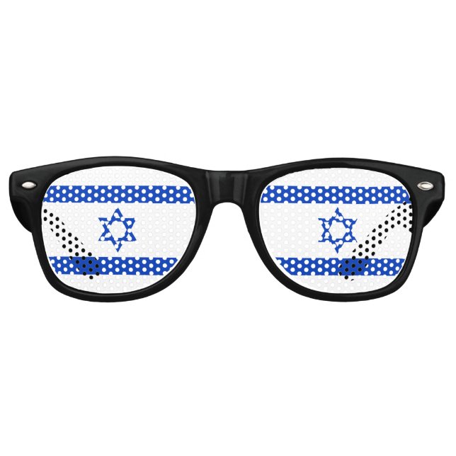 Israel flag retro sunglasses (Front)