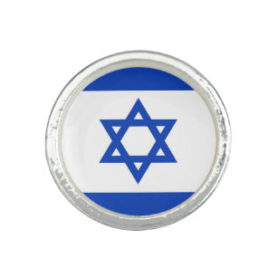 Israel flag ring