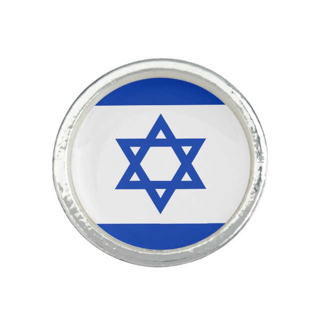 Israel flag ring (Front)