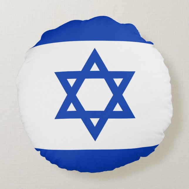 Israel flag round pillow (Back)