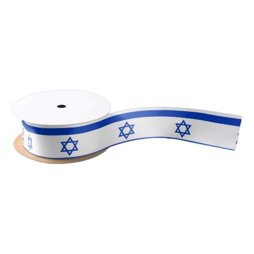 Israel Flag Satin Ribbon