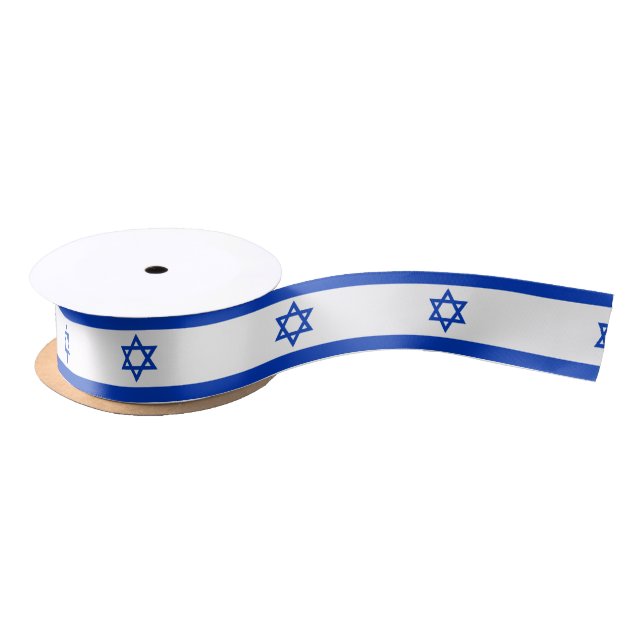 Israel flag  satin ribbon (Spool)