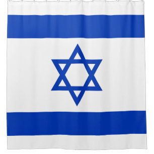 Israel Flag Shower Curtain