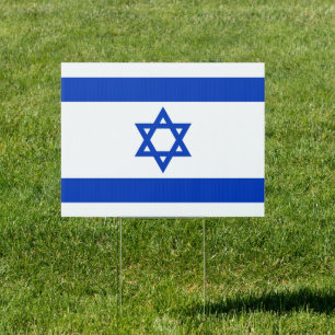 Israel flag sign