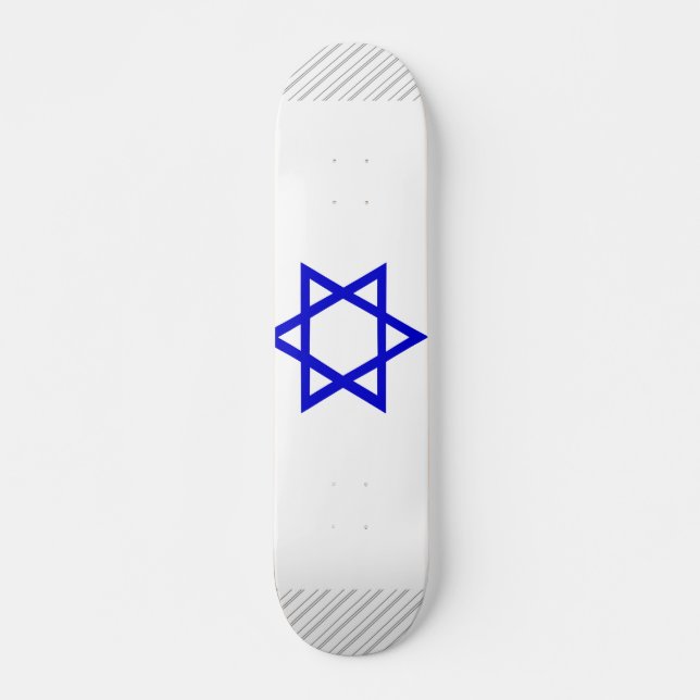 Israel Flag Skateboard Deck (Front)