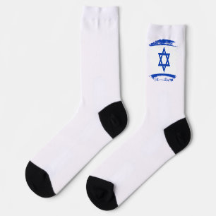 Israel flag socks
