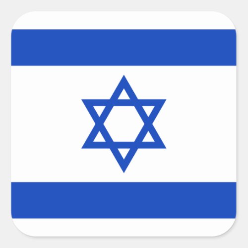 Israel Flag Square Sticker