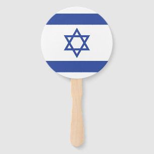 Israel Flag: Star of David, Judaism, Jewish, Zion Hand Fan