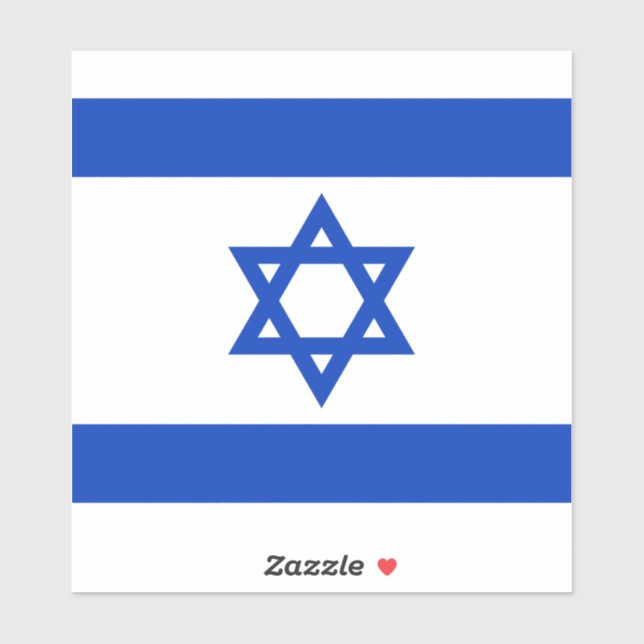 Israel flag sticker (Sheet)