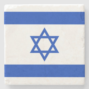 Israel Flag Stone Coaster