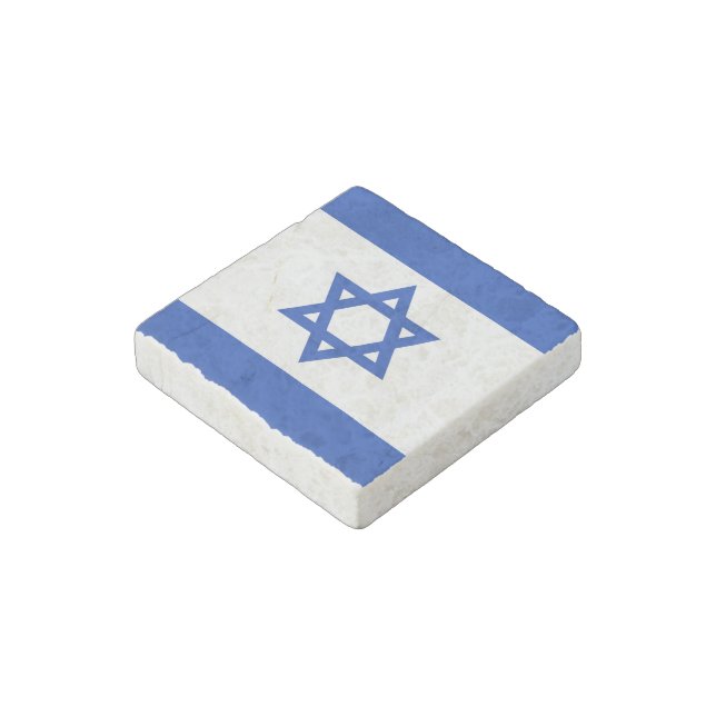 Israel flag stone magnet (Angled)