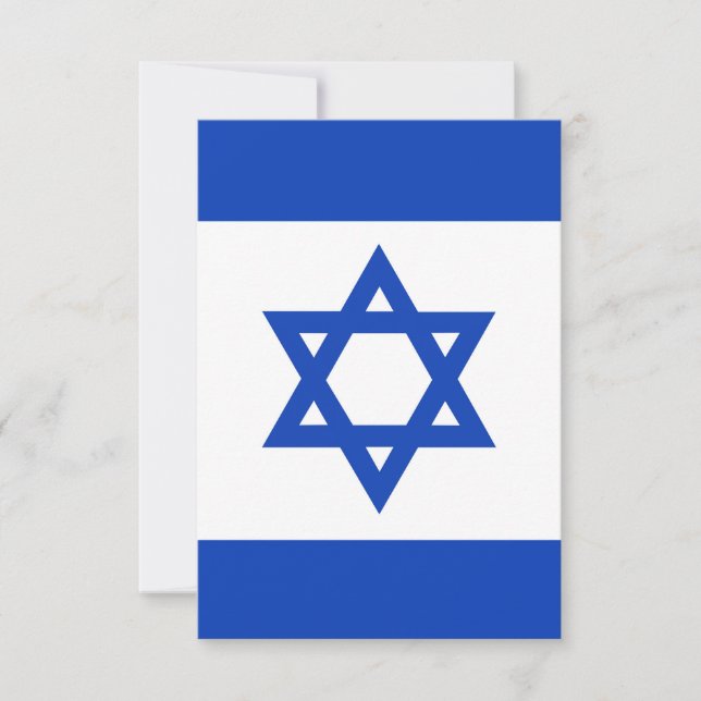 Israel flag thank you card (Front)