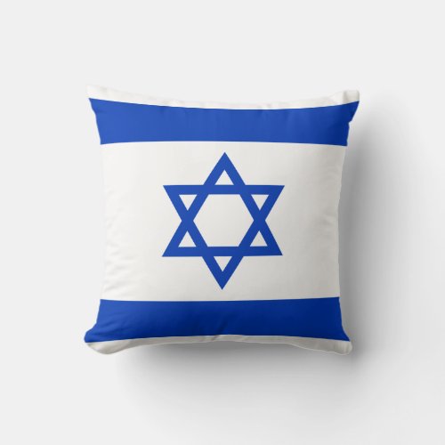Israel Flag Throw Pillow