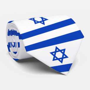 Israel flag tie