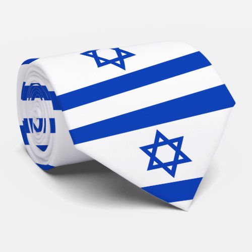 Israel flag tie