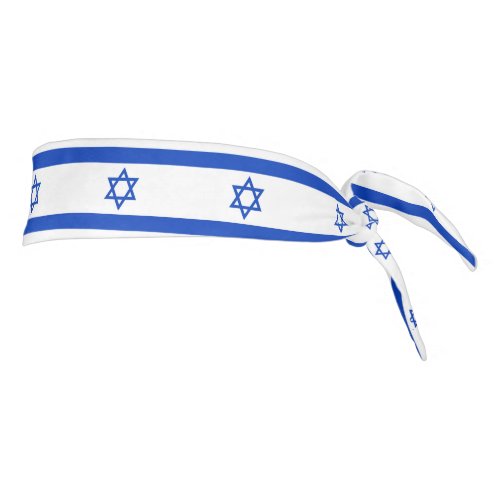 Israel Flag Tie Headband