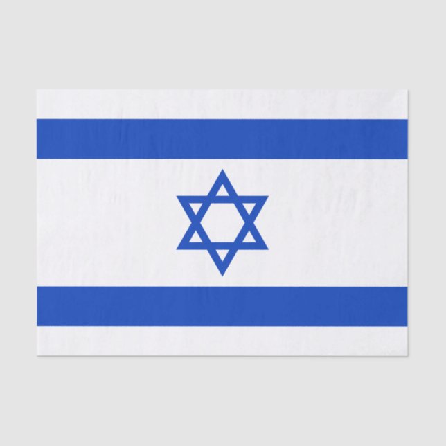 Israel Flag Tissue Paper (Front)