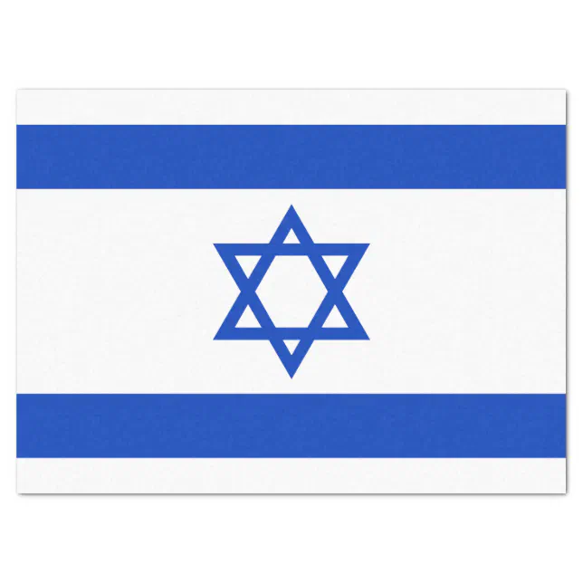 Israel Flag Tissue Paper Zazzle