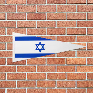 Israel flag triangular pennant