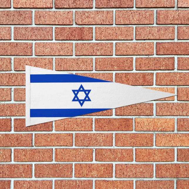 Israel flag triangular pennant (Front)