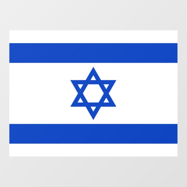 Israel flag wall decal  (Front)
