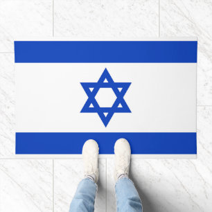Israel Flag Welcome Door Mat