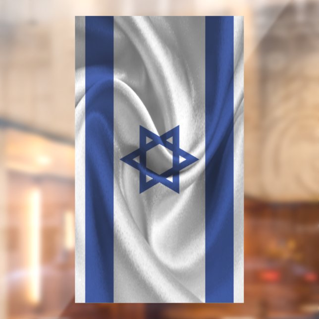 Israel Flag Window Cling (Sheet 2)