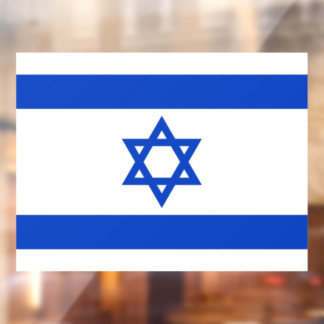 Israel flag window cling (Sheet 2)
