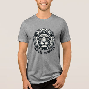 Israel Forever. Lion of Judea.  Tri-Blend Shirt