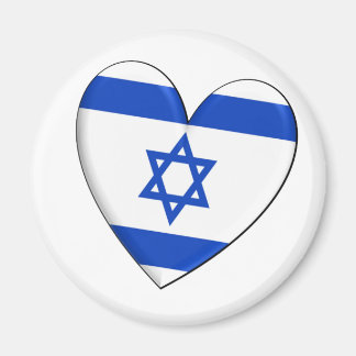 Israel Heart Flag Magnet