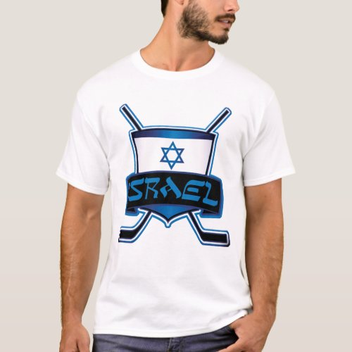 Israel Ice Hockey Flag T_Shirt