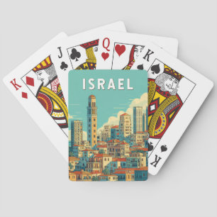 Israel Illustration Travel Art Vintage Poker Cards