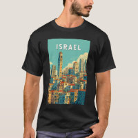 Israel Illustration Travel Art Vintage