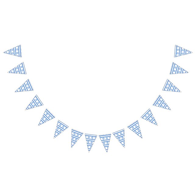 Israel Independence Day, Jewish Holidays Bunting Flags (All)