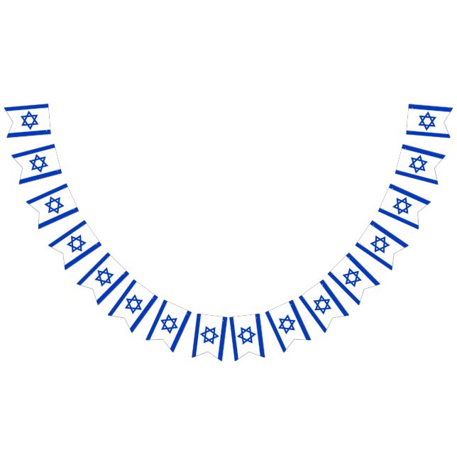 Israel Independence Day Yom Ha'atzmaut Bunting Flags (All)