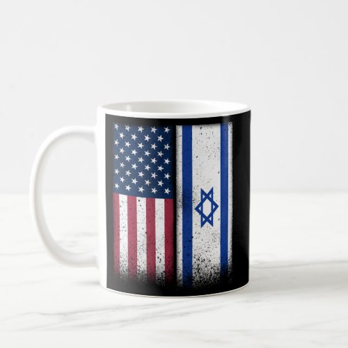 Israel Israel American Flags Proud Usa Israel Coffee Mug