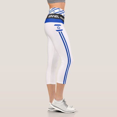 Israel  Israel Flag fashion Fitness Sports  Cap Capri Leggings