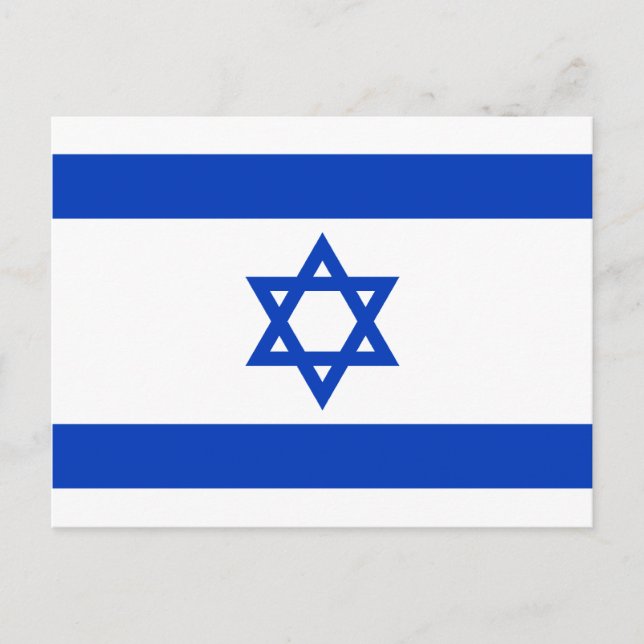 Israel, Israel flag Postcard (Front)