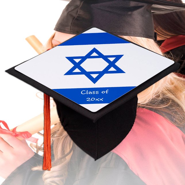 Israel & Israel Flag - Students / University Graduation Cap Topper (Creator Uploaded)